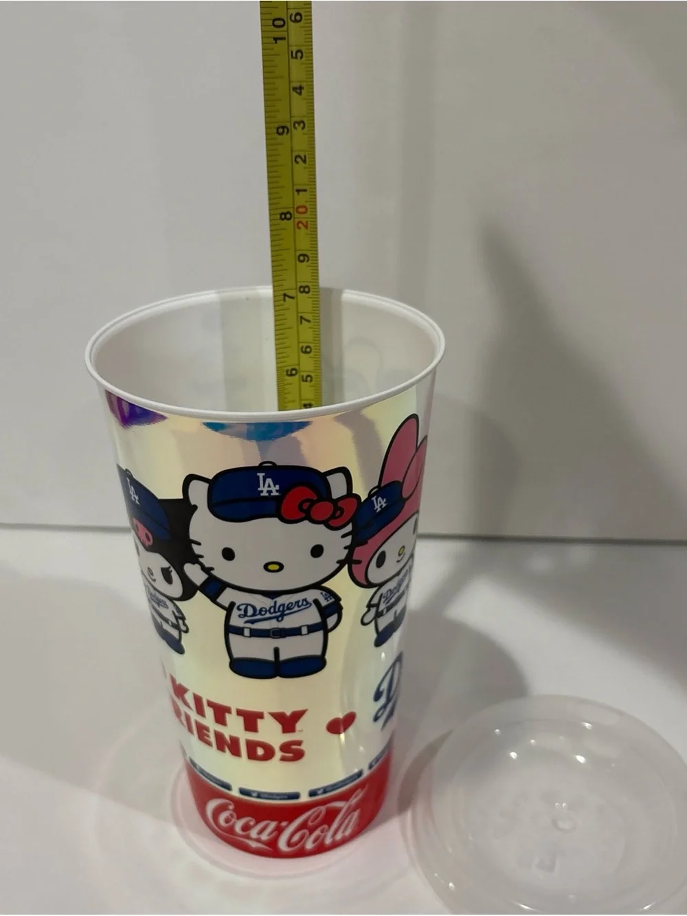 Hello Kitty and Friends Dodgers stadium Iridescent plastic Drink Cup Souvenir